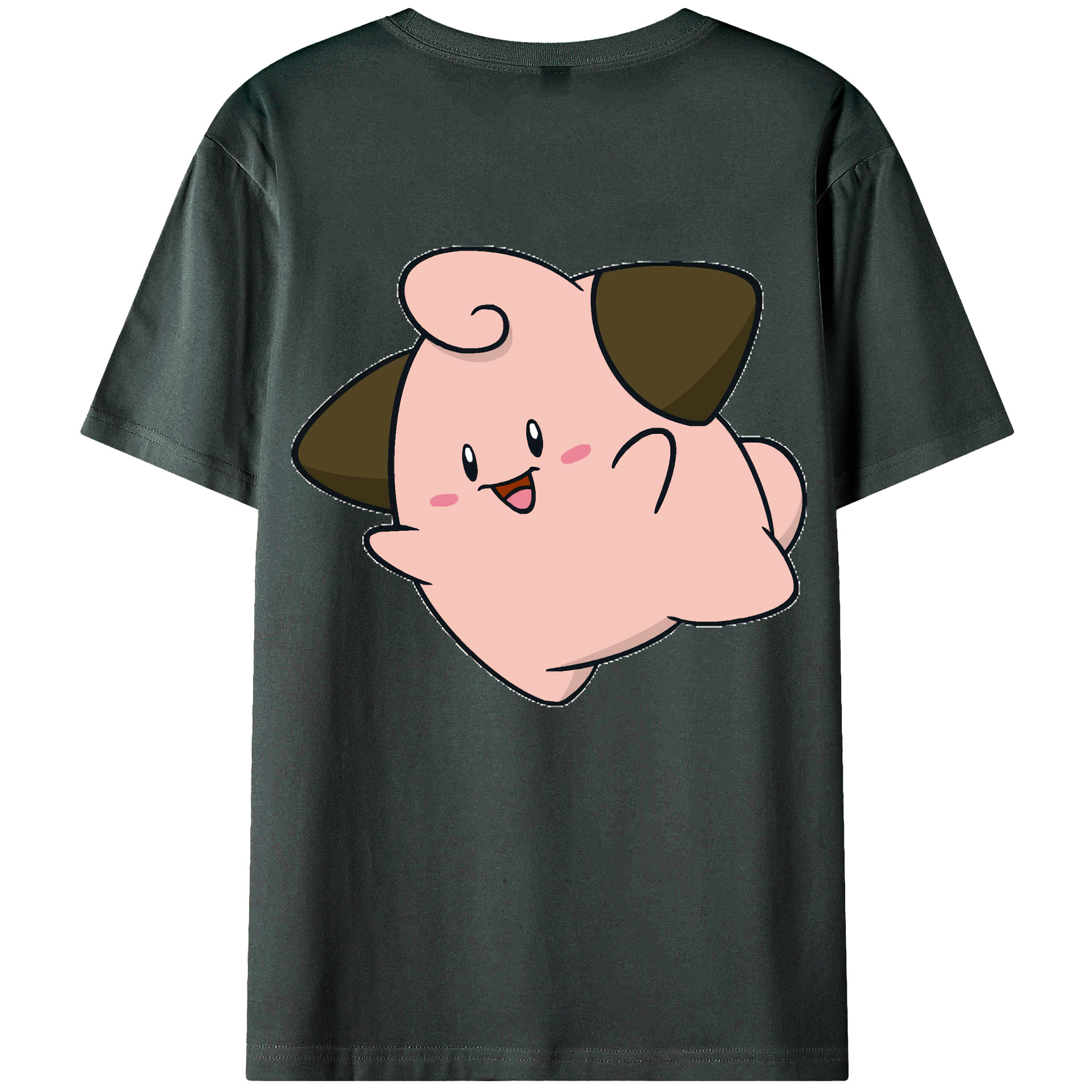 （画像用） ポケットモンスター Pokémon 綿100％ メンズ半袖Tシャツ（バックプリント） 通気性